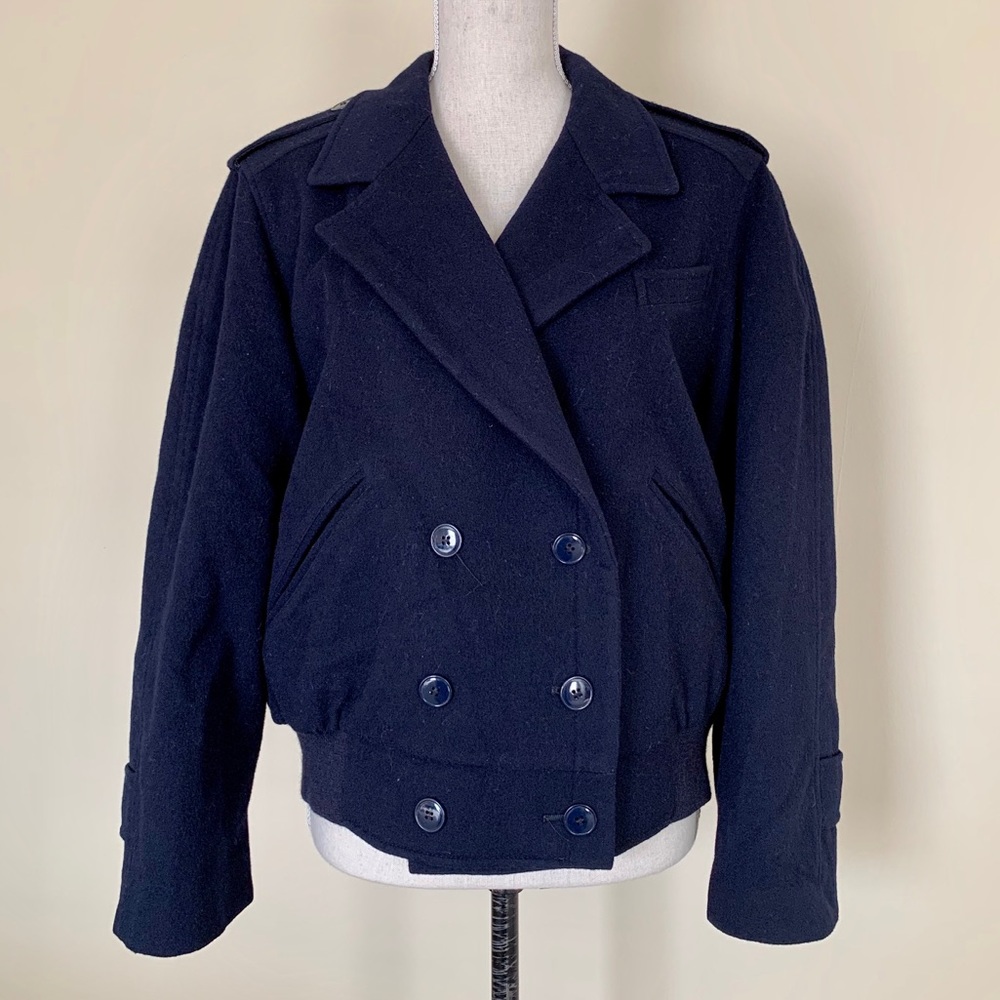 Vintage Burberrys’ Wool Bomber Jacket